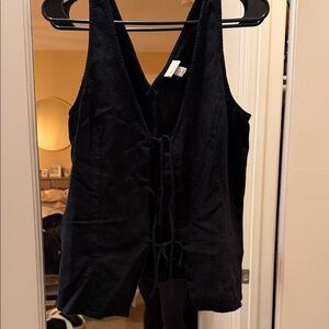 Bow tie Sleeveless linen Top